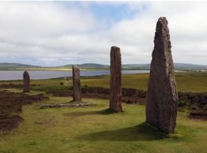 Standing stones Orkney Isles