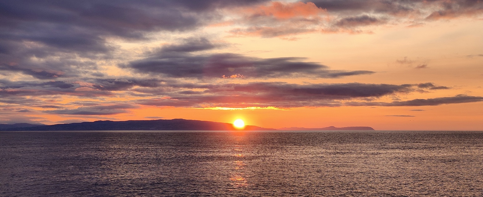 sunset Port rush Northern Ireland