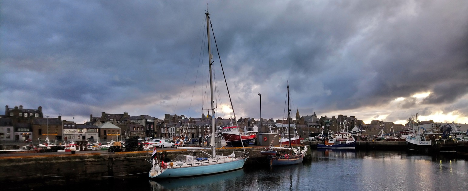sailing yacht Cherokee in Fraserburgh harbour - Scotland