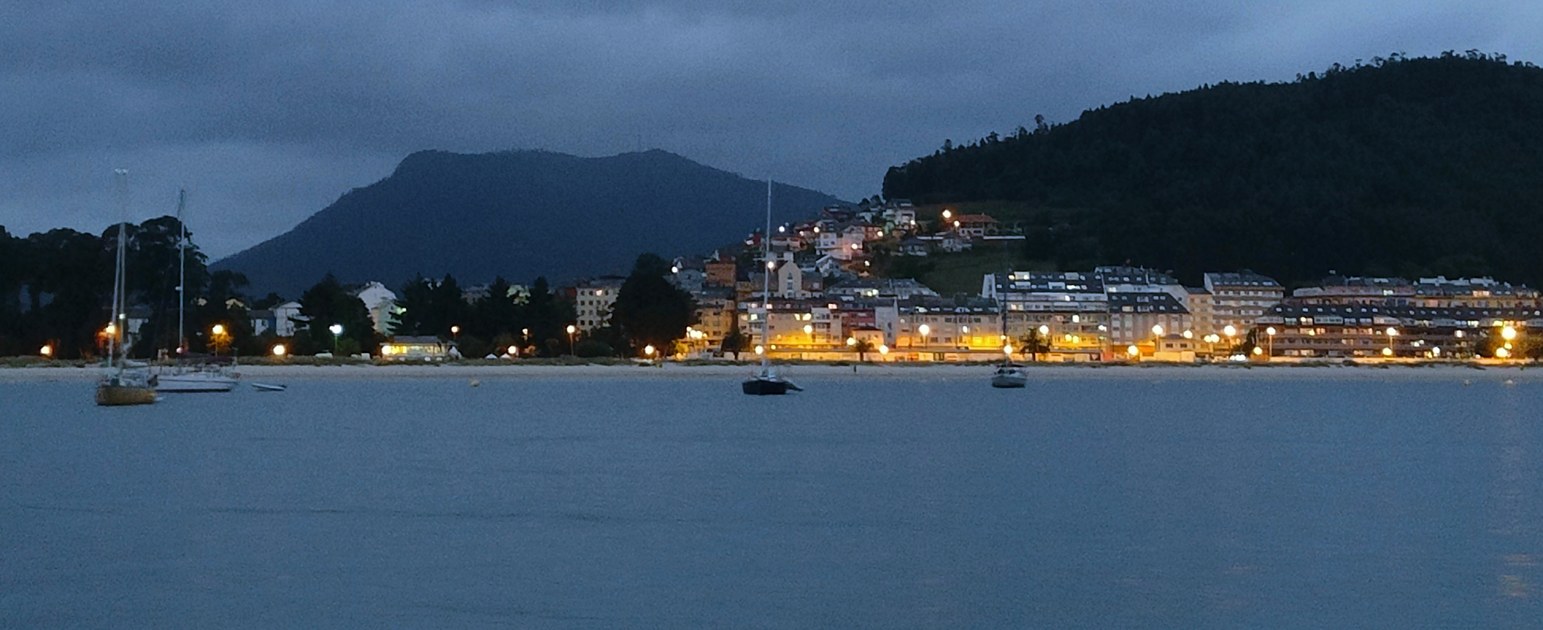 approaching Viveiro after Bay of Biskay crossing