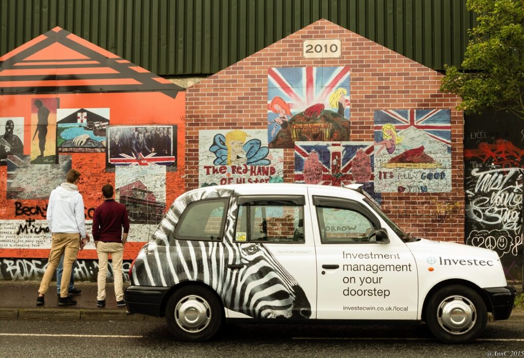 Things to do in Belfast - Black cab tour Murals
