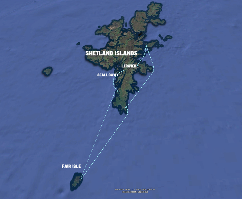 Sailing to fair isle - shetland islands