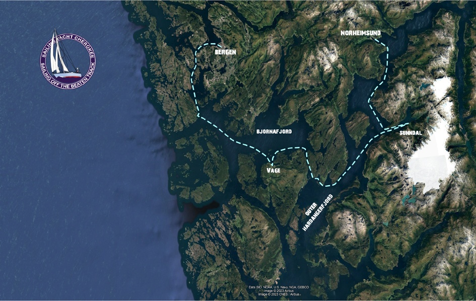 Bergen - Norheimsund route 
