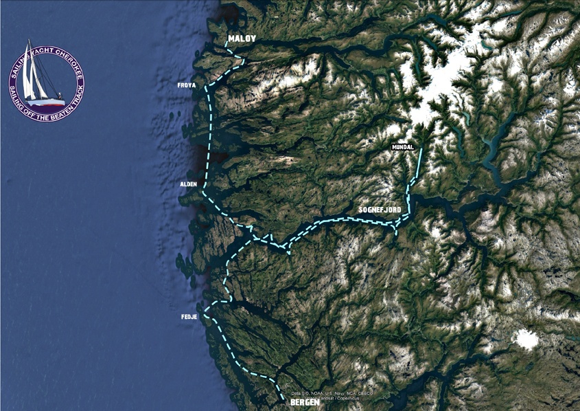 Maloy - Bergen route
