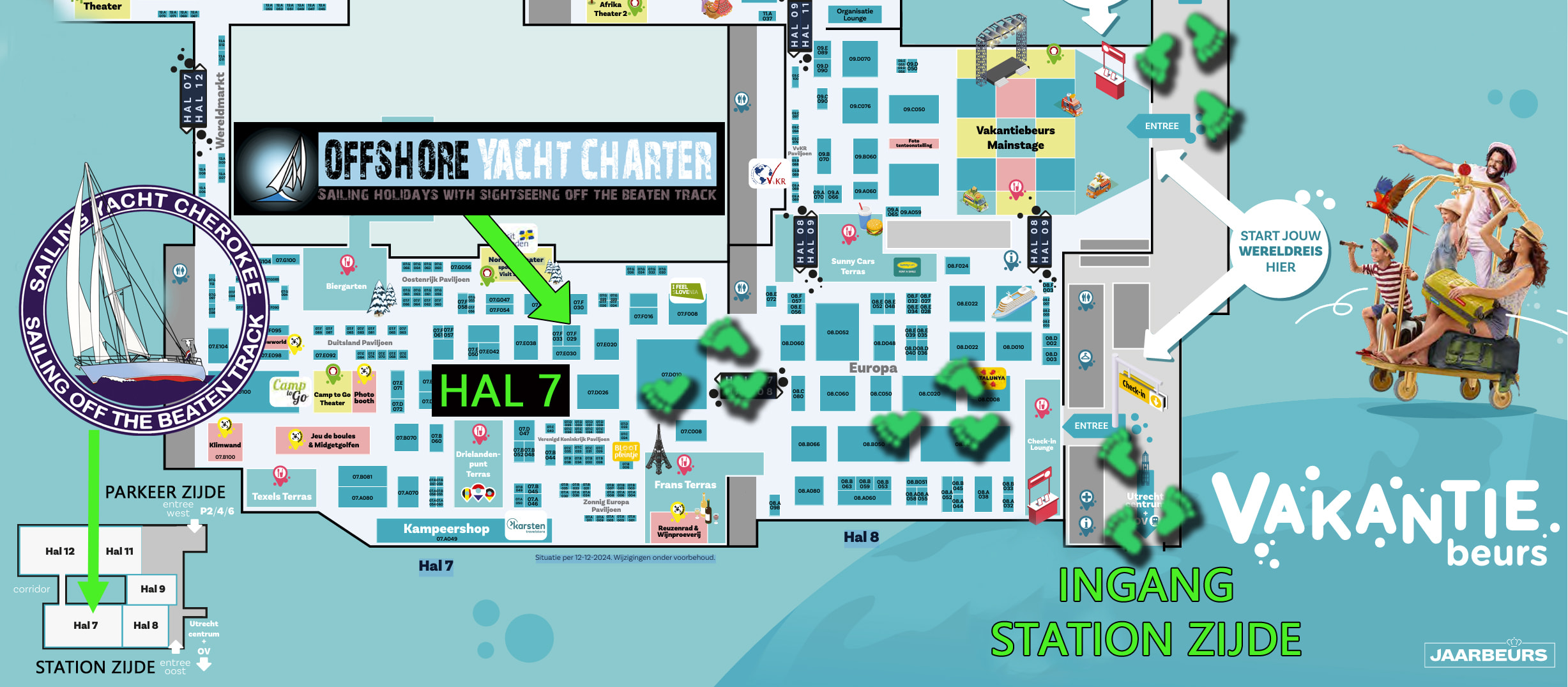 Plattegrond hallen Vakantiebeurs Utrecht-2025